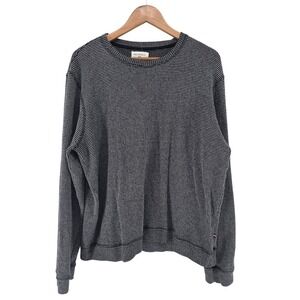 Sol Angeles Houndstooth Pullover Sweatshirt XL Black‎ White Made in USA